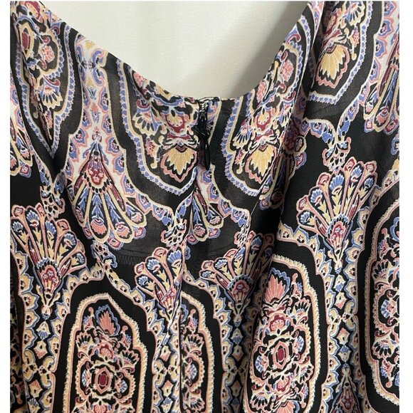 Catherines Womens Plus Midi Asymmetrical Sleeveless Floral Chiffon Dress Size 3X - Picture 7 of 14